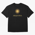 Argentina Gold Oversized T-Shirt Honor Champions and Dreams in Global Football Passion for FIFA World Cup 2026 Group Stage, with Messi, CR7 and Mbappe, Brazil, Portugal and Argentina, Match Day Excitement, Supporter Culture, Golden Goals and Global
