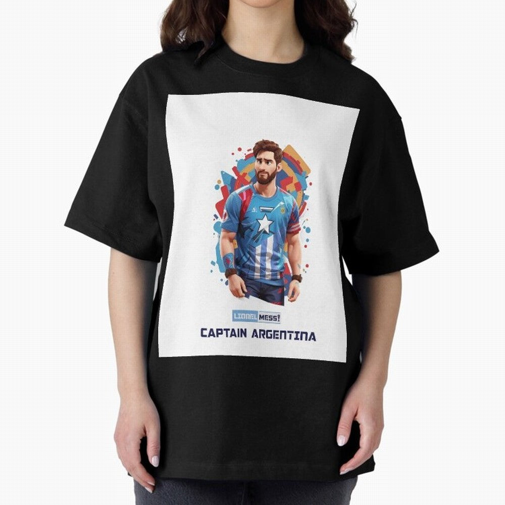 Lionel Messi Captain Argentina Graphic T-Shirt Represent Fans Who Live for FIFA World Cup 2026 for Fans of Cristiano Ronaldo, Haaland and CR7 and Argentina, France and Brazil, Bringing Worldwide Fan Energy, Dramatic Goals, Stadium Lights and