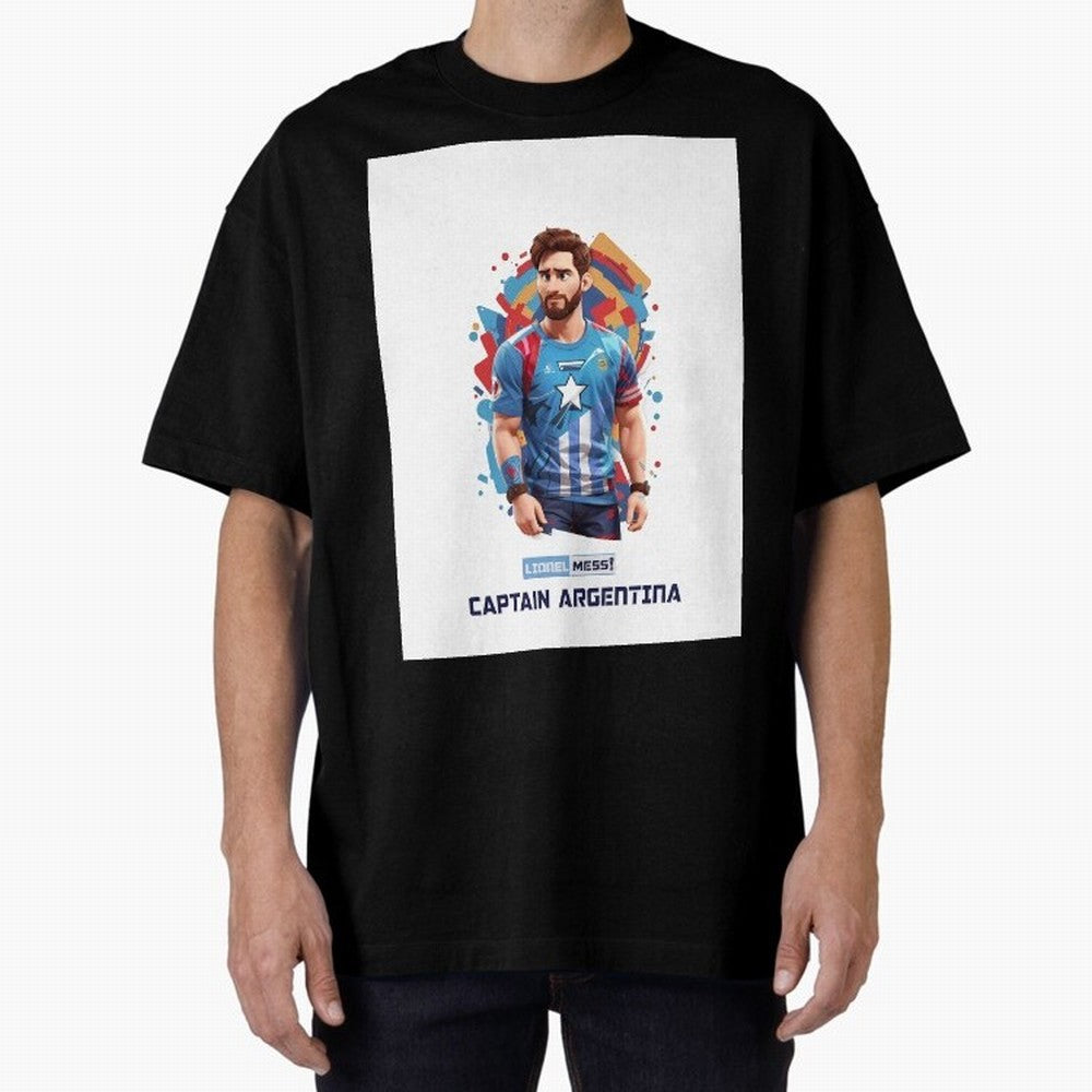 Lionel Messi Captain Argentina Graphic T-Shirt Represent Fans Who Live for FIFA World Cup 2026 for Fans of Cristiano Ronaldo, Haaland and CR7 and Argentina, France and Brazil, Bringing Worldwide Fan Energy, Dramatic Goals, Stadium Lights and