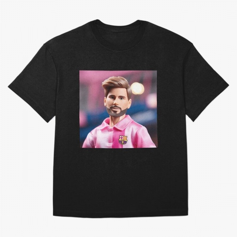 If Messi were a Barbie doll... Premium T-Shirt Enjoy the Biggest Football Party of Global Football Passion for FIFA World Cup 2026 Group Stage, Celebrating CR7 and Messi, Argentina, France and Brazil, Classic Soccer Heritage, Championship Pressure,
