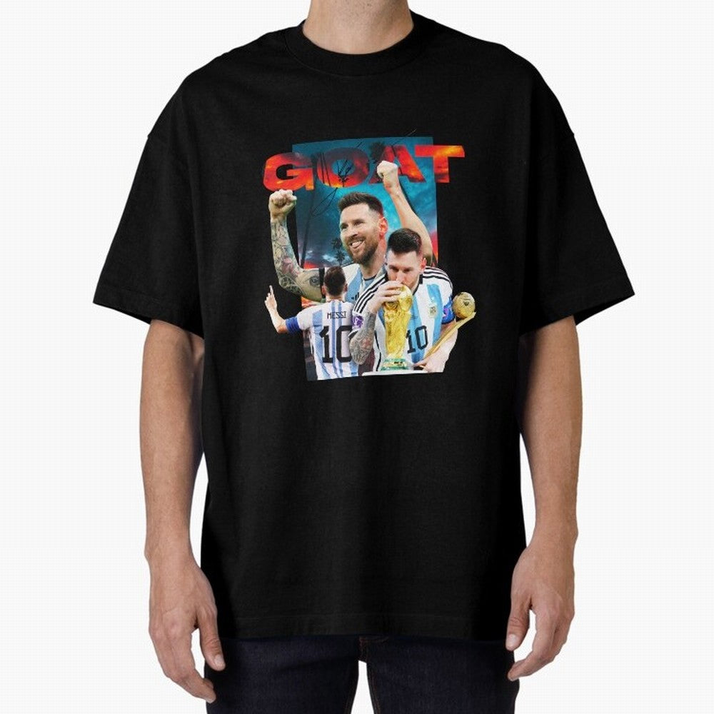 Messi GOAT Premium T-Shirt Bring Trophy Dreams to FIFA World Cup 2026 Group Stage Spirit, Filled with France and Portugal, CR7 and Messi, Tournament Hype, Historic Matchups, Family Viewing Parties and Global Sports Pride; Made for Collectors Who