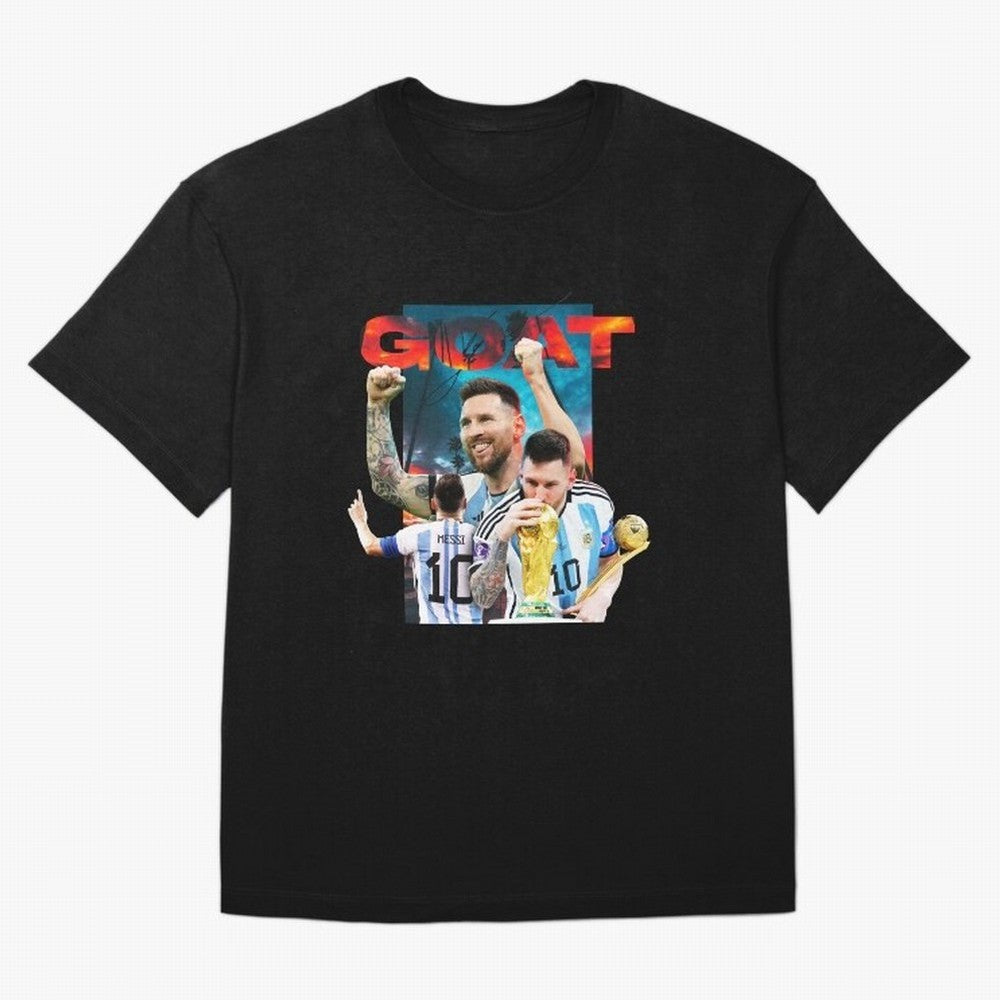 Messi GOAT Premium T-Shirt Bring Trophy Dreams to FIFA World Cup 2026 Group Stage Spirit, Filled with France and Portugal, CR7 and Messi, Tournament Hype, Historic Matchups, Family Viewing Parties and Global Sports Pride; Made for Collectors Who