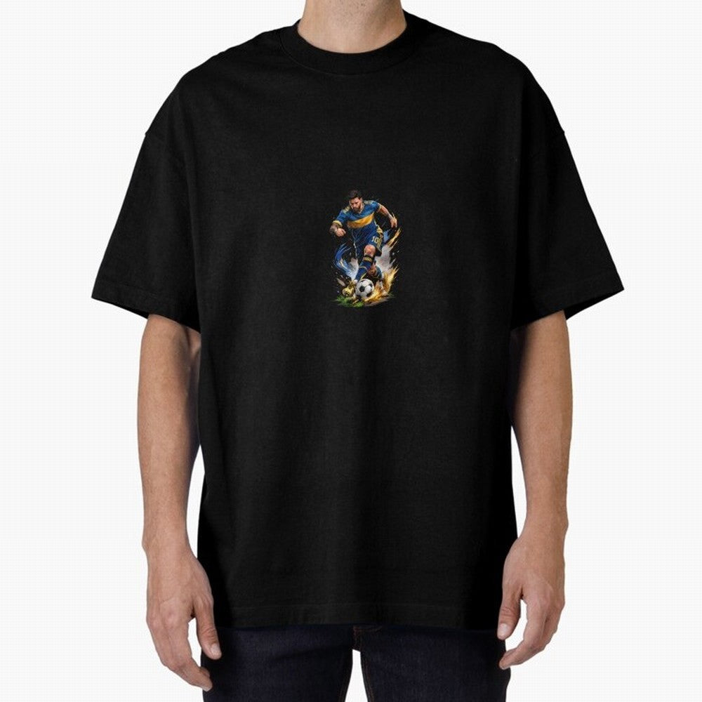 Messi Footballer Premium T-Shirt Remember Iconic Moments from FIFA World Cup 2026 Connected to Neymar, Brazil Energy, Football History, Final Match Energy, Crowd Noise and Once in a Lifetime Moments; Great for Watch Parties, Sports Bars, Family