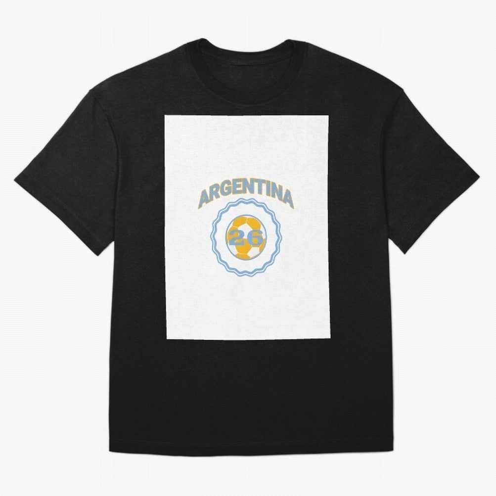 Argentina 2026 world cup soccer badge Graphic T-Shirt Celebrate Supporters United by FIFA World Cup 2026 USA Canada Mexico with Neymar, Argentina and Brazil Energy, Championship Spirit, Famous Goals, Roaring Crowds and International Football Unity;