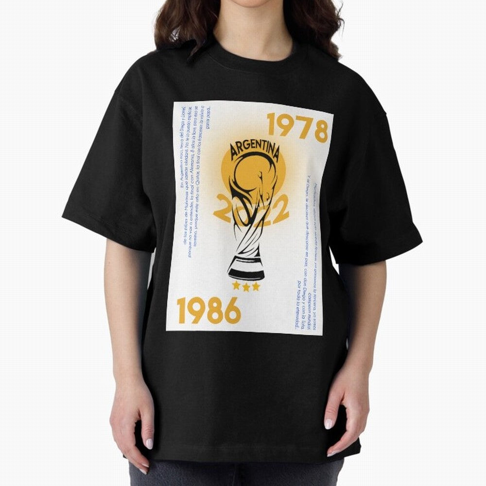 WORLD CHAMPIONS ARGENTINA Premium T-Shirt Unlock FIFA World Cup 2026 USA Canada Mexico Spirit, with Netherlands, Messi, CR7 and Mbappe, Supporter Pride, Iconic Celebrations, Legendary Names and Global Match Day Energy; Ideal for Fans Who Follow