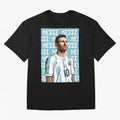 Lionel Messi Premium T-Shirt Represent Football Lovers during FIFA World Cup 2026 USA Canada Mexico for Fans of CR7 and Argentina, Bringing Goal Celebration Energy, Supporter Heritage, Football Icons and Worldwide Tournament Joy; Perfect for