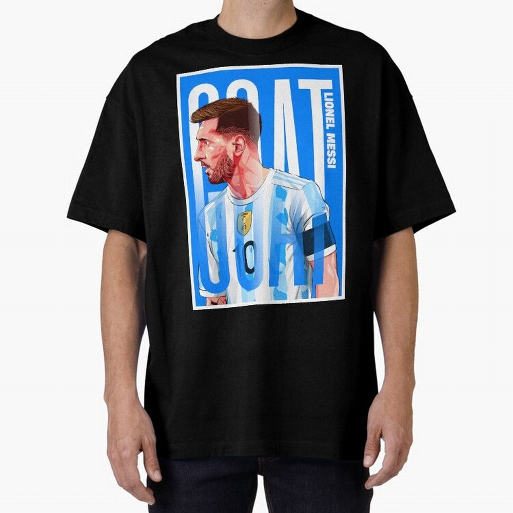 Lionel Messi The GOAT Illustration artwork Premium T-Shirt Celebrate Football Heritage in the FIFA World Cup 2026 Journey through Mbappe Highlights, Portugal Pride, Global Supporter Spirit, Legendary Goals, National Colors and Tournament