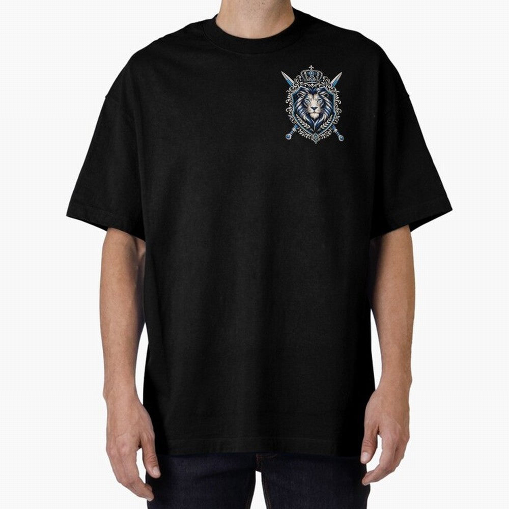 Majestic Lion Crest Emblem Premium T-Shirt Join the Countdown to FIFA World Cup 2026 Group Stage Spirit, with Brazil, Portugal and Argentina, CR7, Football History, Final Match Energy, Crowd Noise and Once in a Lifetime Moments; Perfect for Fans,