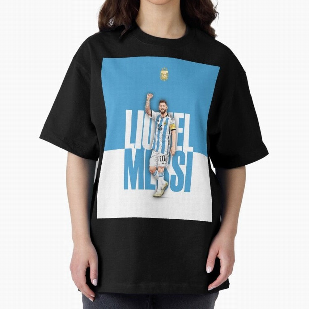 Lionel Messi - Iconic Soccer Legend Graphic T-Shirt Celebrate Every Goal in FIFA World Cup 2026 USA Canada Mexico Spirit, Driven by Spain and Netherlands, Neymar, Haaland and Cristiano Ronaldo, Sports Nostalgia, International Competition, Famous