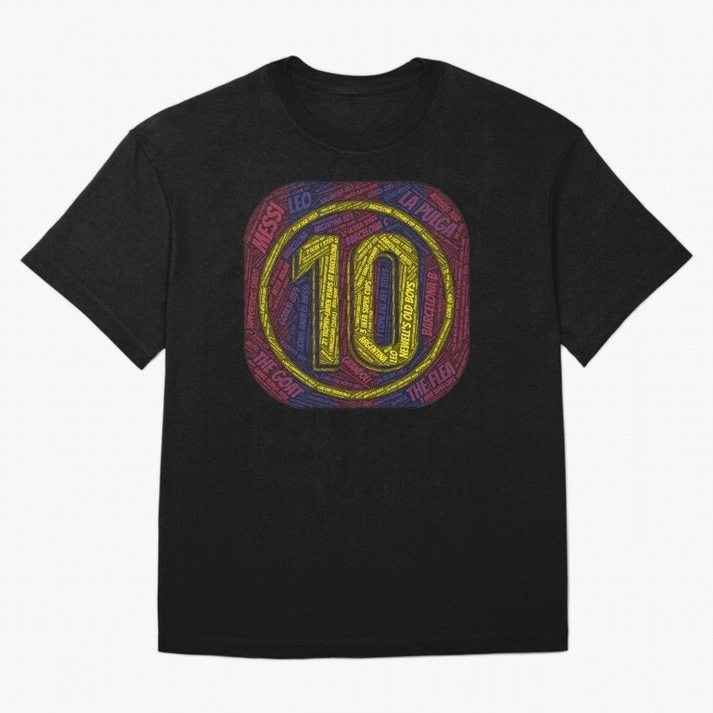 Lionel Messi #10 - The Icon Collection Premium T-Shirt Live for the Drama of Match Day Hype around FIFA World Cup 2026 Group Stage, Messi, Spain and Netherlands, Worldwide Fan Energy, Dramatic Goals, Stadium Lights and Championship Celebrations;