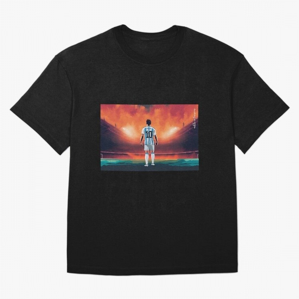 Lionel Leo Messi Premium T-Shirt Carry Global Football Passion for FIFA World Cup 2026, with Messi and Cristiano Ronaldo, France, Global Supporter Spirit, Legendary Goals, National Colors and Tournament Celebration; Ideal for Football Dads,