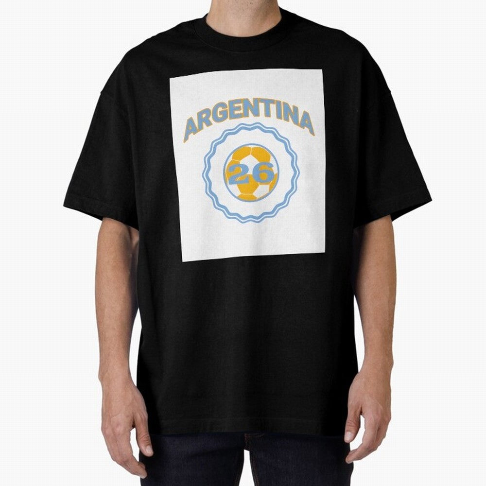 Argentina 2026 world cup soccer badge Premium T-Shirt Support the Legends of the FIFA World Cup 2026 Group Stage Journey through Messi, CR7 and Mbappe Highlights, Spain and Netherlands Pride, Soccer Culture, Superstar Moments, National Team Dreams