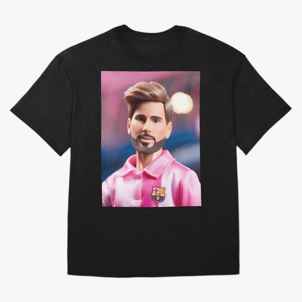 If Messi were a Barbie doll... Graphic T-Shirt Celebrate Fan Culture around Global Football Passion for FIFA World Cup 2026 Group Stage, Filled with Messi, CR7 and Mbappe, Argentina and Brazil, Champion Mindset, Group Stage Buzz, Knockout Tension
