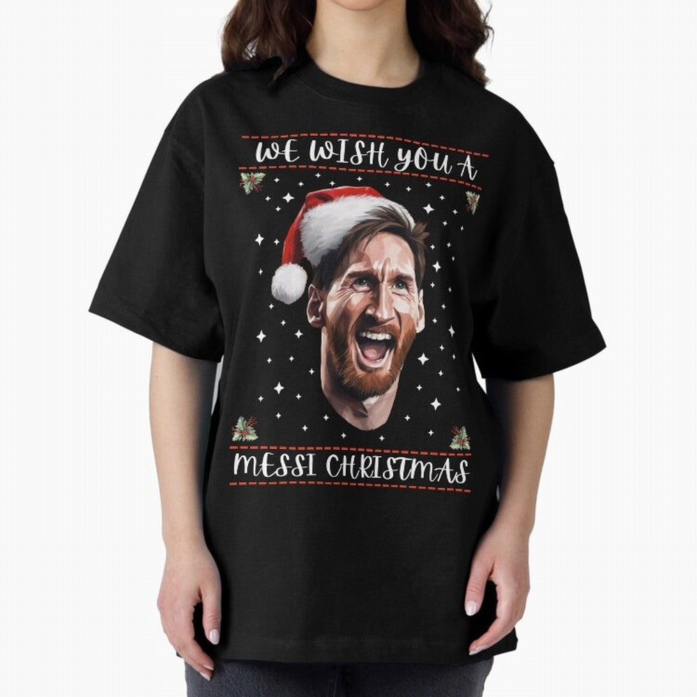Messi Christmas Shirt ¨C Funny Football Holiday Gift | We Wish You a Messi Christmas Active T-Shirt Bring Bold Fan Energy to the FIFA World Cup 2026 USA Canada Mexico Journey through Messi, CR7 and Mbappe Highlights, France Pride, Classic Soccer