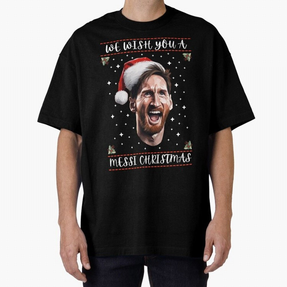 Messi Christmas Shirt ¨C Funny Football Holiday Gift | We Wish You a Messi Christmas Active T-Shirt Bring Bold Fan Energy to the FIFA World Cup 2026 USA Canada Mexico Journey through Messi, CR7 and Mbappe Highlights, France Pride, Classic Soccer