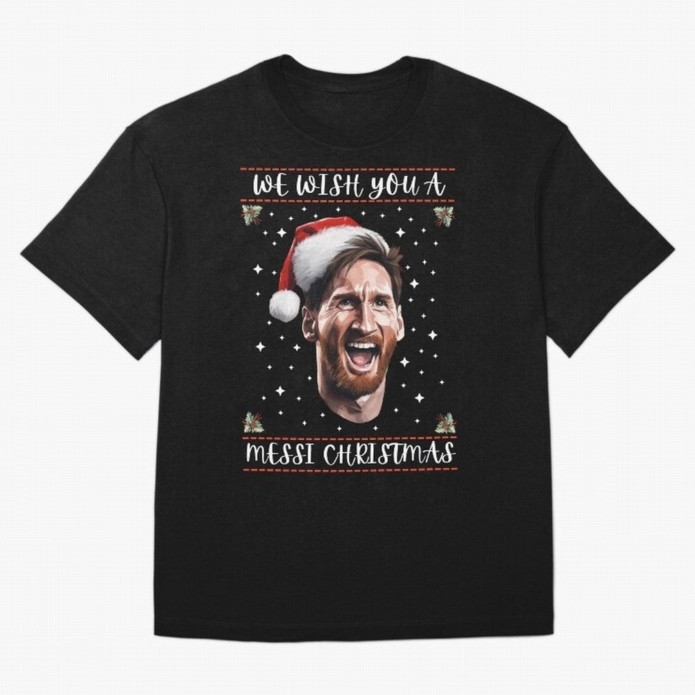 Messi Christmas Shirt ¨C Funny Football Holiday Gift | We Wish You a Messi Christmas Active T-Shirt Bring Bold Fan Energy to the FIFA World Cup 2026 USA Canada Mexico Journey through Messi, CR7 and Mbappe Highlights, France Pride, Classic Soccer