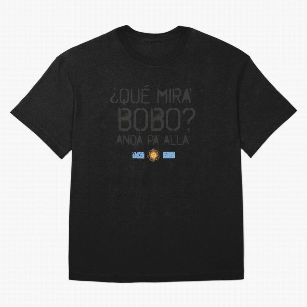 Que miras bobo anda pa alla Classic T-Shirt Create FIFA World Cup 2026 Spirit, with Portugal, Messi, Neymar and Mbappe, Championship Spirit, Famous Goals, Roaring Crowds and International Football Unity; Perfect for Supporters Who Want Bold