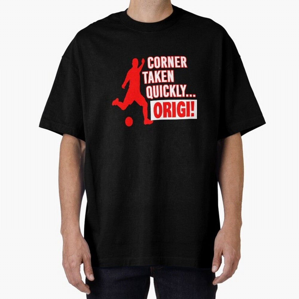 Corner Taken Quickly Origi (Red) Essential T-Shirt Support Match Day Hype around FIFA World Cup 2026 USA Canada Mexico, Cristiano Ronaldo, Haaland and CR7, France and Portugal, Champion Mindset, Group Stage Buzz, Knockout Tension and Passionate Fan