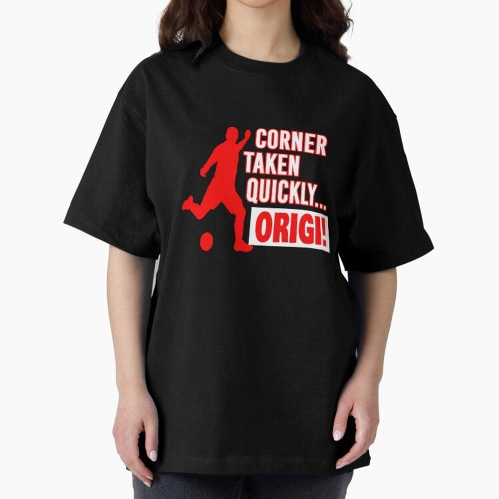 Corner Taken Quickly Origi (Red) Essential T-Shirt Support Match Day Hype around FIFA World Cup 2026 USA Canada Mexico, Cristiano Ronaldo, Haaland and CR7, France and Portugal, Champion Mindset, Group Stage Buzz, Knockout Tension and Passionate Fan