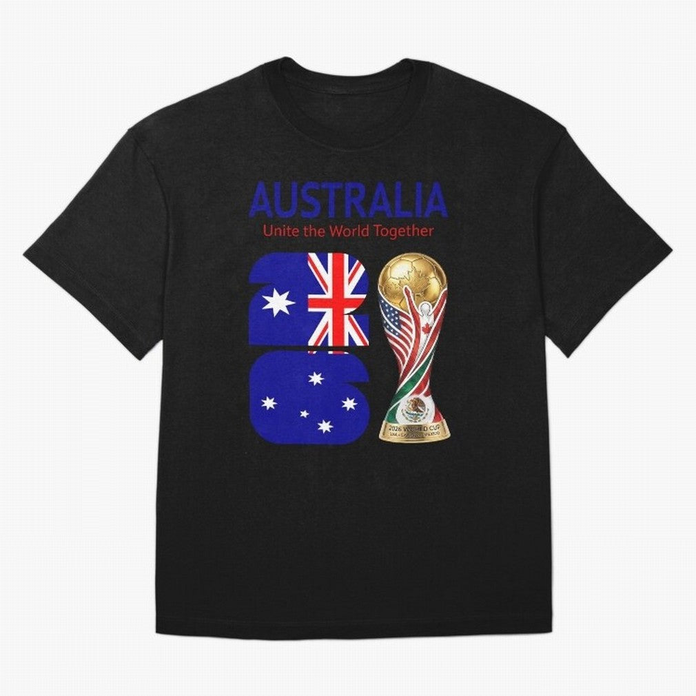 World Cup 2026, AUSTRALIA Classic T-Shirt Relive Legendary Nights from FIFA World Cup 2026 Group Stage Spirit, Connected to France and Portugal, Neymar, Supporter Pride, Iconic Celebrations, Legendary Names and Global Match Day Energy; Ideal for