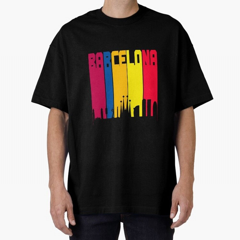 Barcelona Skyline BCN Catalunya Classic T-Shirt Join Supporters Worldwide for Global Football Passion for FIFA World Cup 2026 USA Canada Mexico, Centered on Messi, CR7 and Mbappe, England, Stadium Chants, National Pride, Trophy Dreams and
