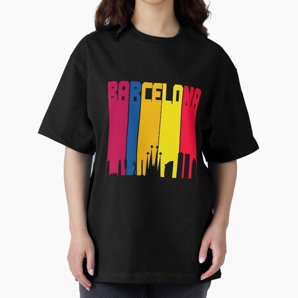 Barcelona Skyline BCN Catalunya Classic T-Shirt Join Supporters Worldwide for Global Football Passion for FIFA World Cup 2026 USA Canada Mexico, Centered on Messi, CR7 and Mbappe, England, Stadium Chants, National Pride, Trophy Dreams and
