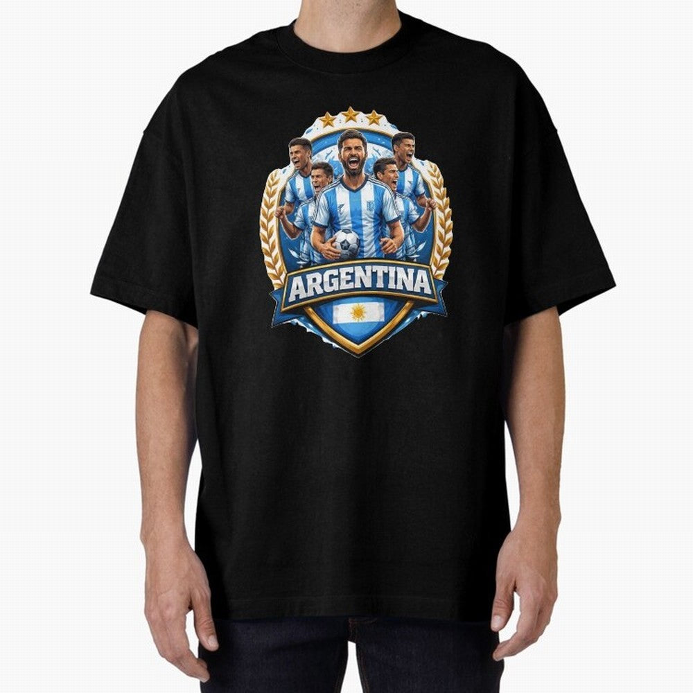 Argentina Football Pride- Albiceleste Soccer Classic T-Shirt Celebrate Rivalries and Pride in FIFA World Cup 2026 Group Stage Driven by Cristiano Ronaldo, Haaland and CR7, Brazil, Portugal and Argentina Energy, Global Supporter Spirit, Legendary