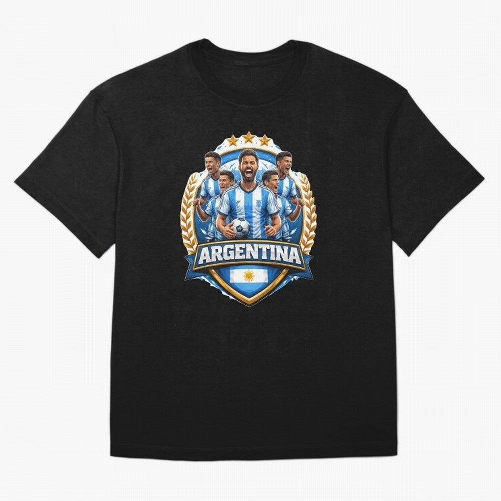 Argentina Football Pride- Albiceleste Soccer Classic T-Shirt Celebrate Rivalries and Pride in FIFA World Cup 2026 Group Stage Driven by Cristiano Ronaldo, Haaland and CR7, Brazil, Portugal and Argentina Energy, Global Supporter Spirit, Legendary