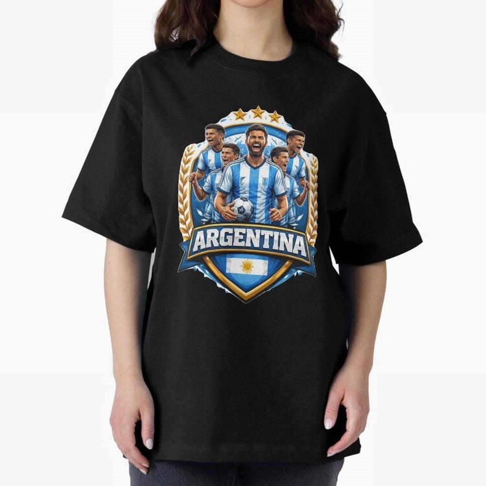 Argentina Football Pride- Albiceleste Soccer Classic T-Shirt Celebrate Rivalries and Pride in FIFA World Cup 2026 Group Stage Driven by Cristiano Ronaldo, Haaland and CR7, Brazil, Portugal and Argentina Energy, Global Supporter Spirit, Legendary