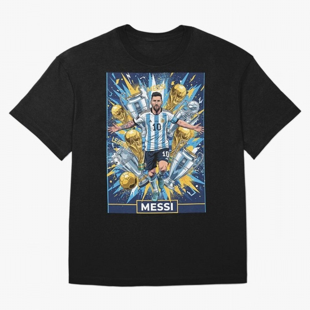 MESSI The Golden Legend Classic T-Shirt Show Love for Legendary Goals in Global Football Passion for FIFA World Cup 2026 USA Canada Mexico, Centered on CR7, France, Vintage Soccer Flavor, Modern Football Stars, National Flags and Final Night