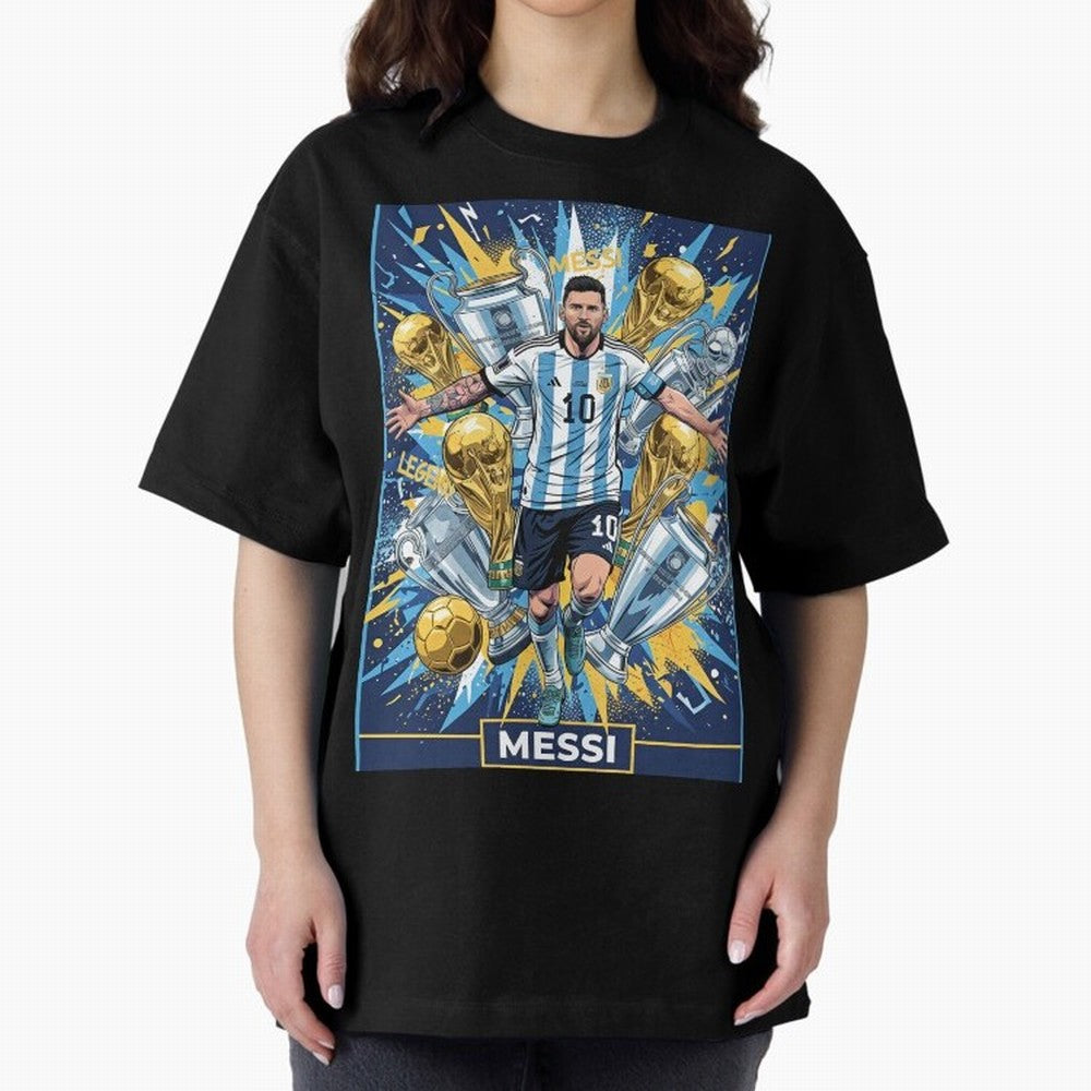 MESSI The Golden Legend Classic T-Shirt Show Love for Legendary Goals in Global Football Passion for FIFA World Cup 2026 USA Canada Mexico, Centered on CR7, France, Vintage Soccer Flavor, Modern Football Stars, National Flags and Final Night