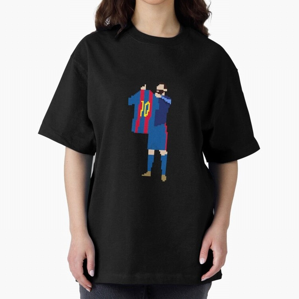Messi Iconic Celebration Pixel Classic T-Shirt Bring Legendary Rivalry Energy to the FIFA World Cup 2026 Group Stage Journey through Haaland Highlights, Argentina, France and Brazil Pride, Football History, Final Match Energy, Crowd Noise and Once