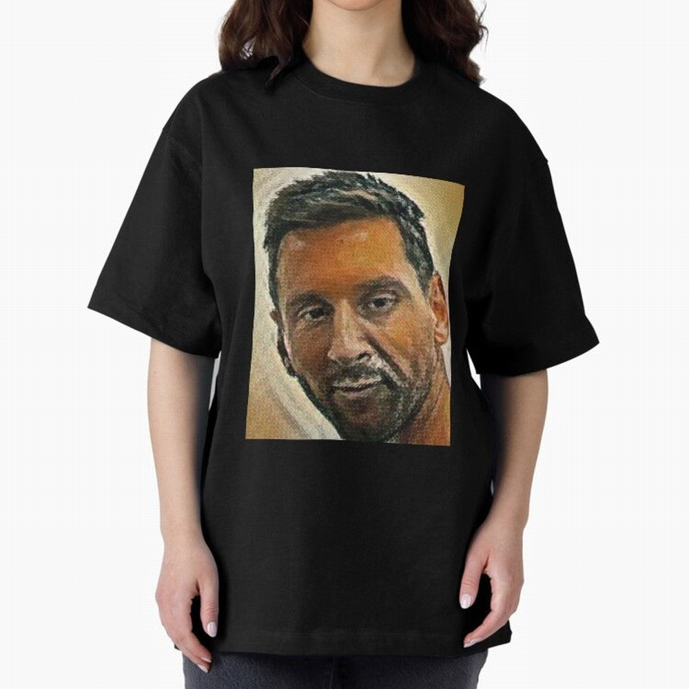 Messi Oversized T-Shirt Experience FIFA World Cup 2026 USA Canada Mexico for Fans of Messi and Cristiano Ronaldo and Spain and Netherlands, Bringing Vintage Soccer Flavor, Modern Football Stars, National Flags and Final Night Emotion; Made for