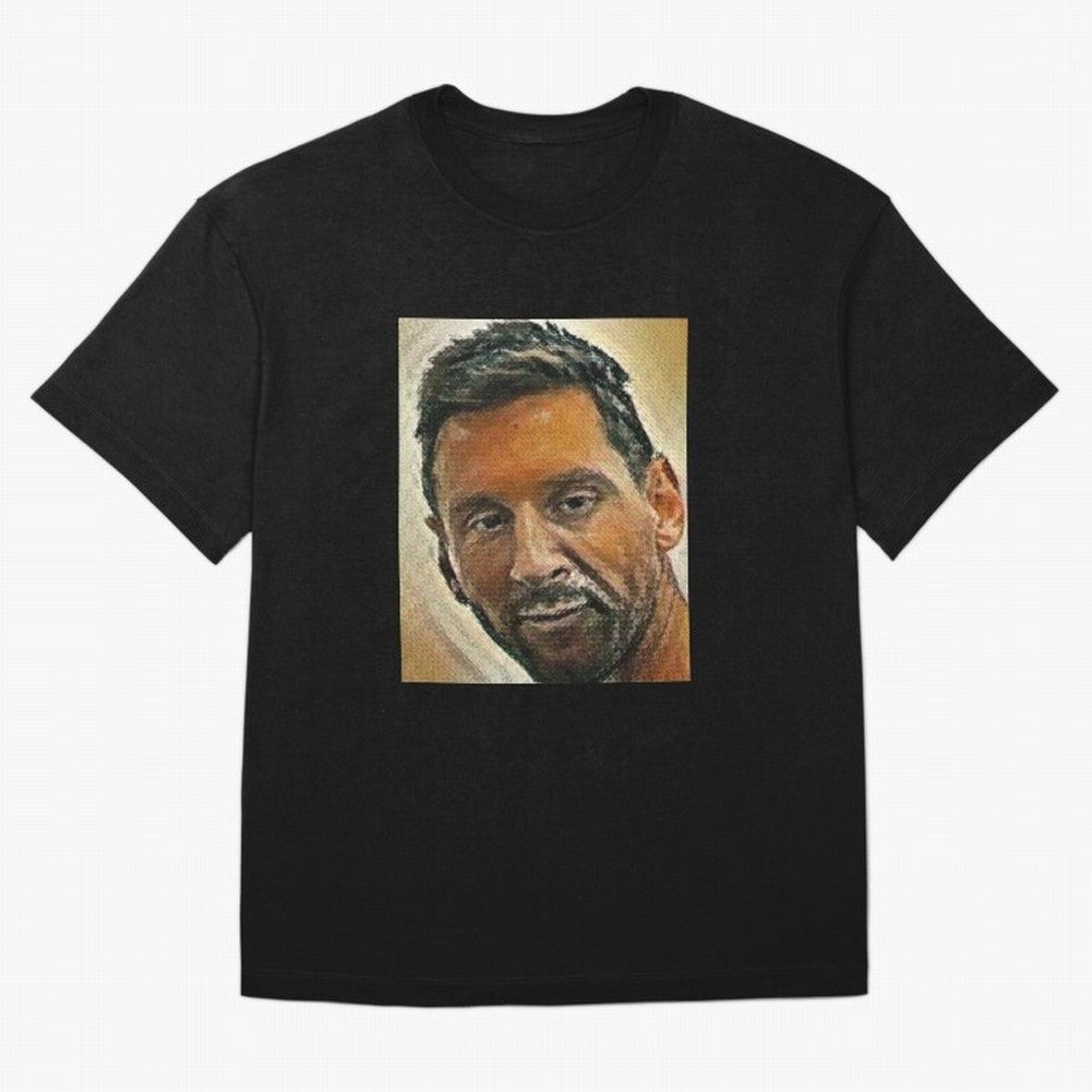 Messi Oversized T-Shirt Experience FIFA World Cup 2026 USA Canada Mexico for Fans of Messi and Cristiano Ronaldo and Spain and Netherlands, Bringing Vintage Soccer Flavor, Modern Football Stars, National Flags and Final Night Emotion; Made for