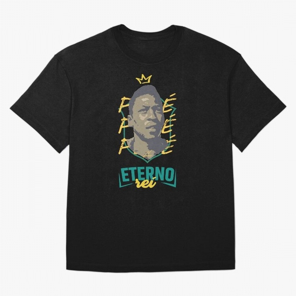Messi and Neymar wearing a Pele t-shirt - Pel¨¦ Eterno - Pele Forever Rei Classic T-Shirt Experience FIFA World Cup 2026 USA Canada Mexico Spirit, Filled with Germany, CR7, Supporter Pride, Iconic Celebrations, Legendary Names and Global Match Day