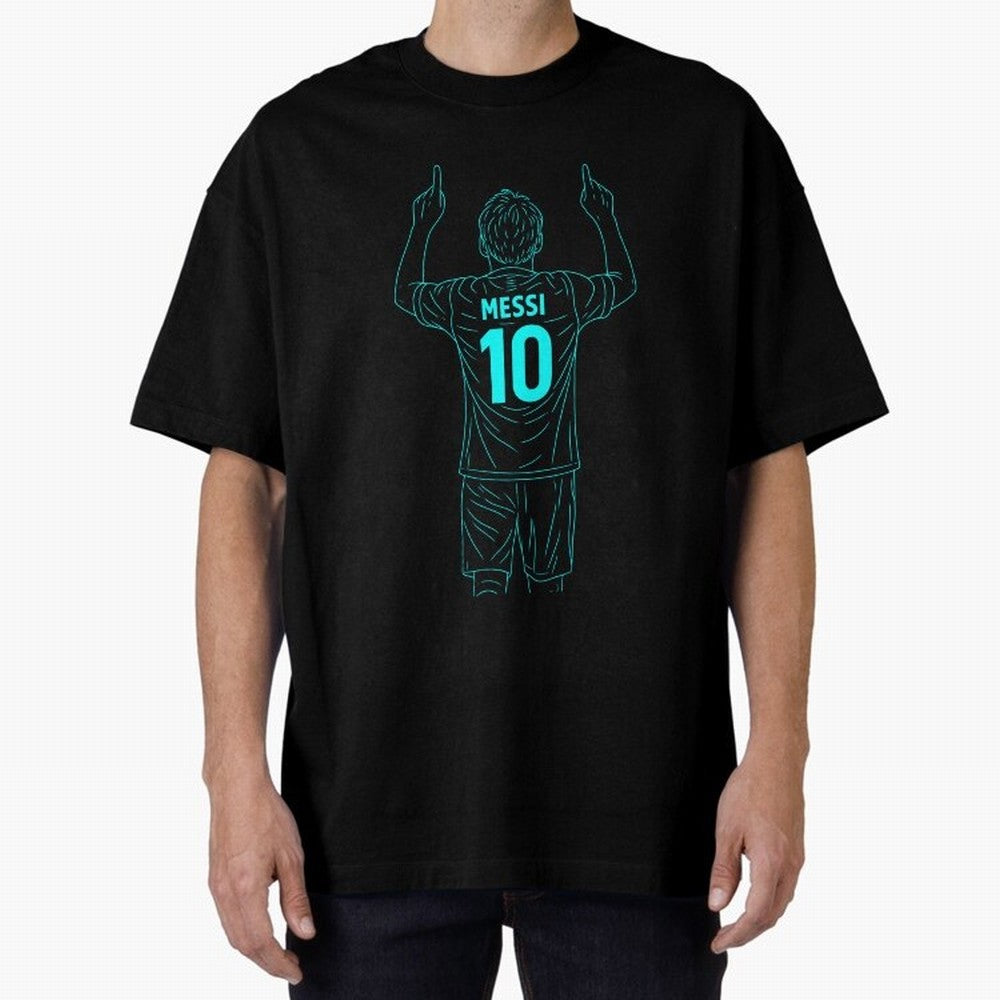 Messi Iconic Celebration Oversized T-Shirt Make Your Look Match FIFA World Cup 2026 USA Canada Mexico Spirit, Driven by Argentina and Brazil, Mbappe and Neymar, Football Passion, Legendary Performances, Festival Vibes and Supporter Community; Great