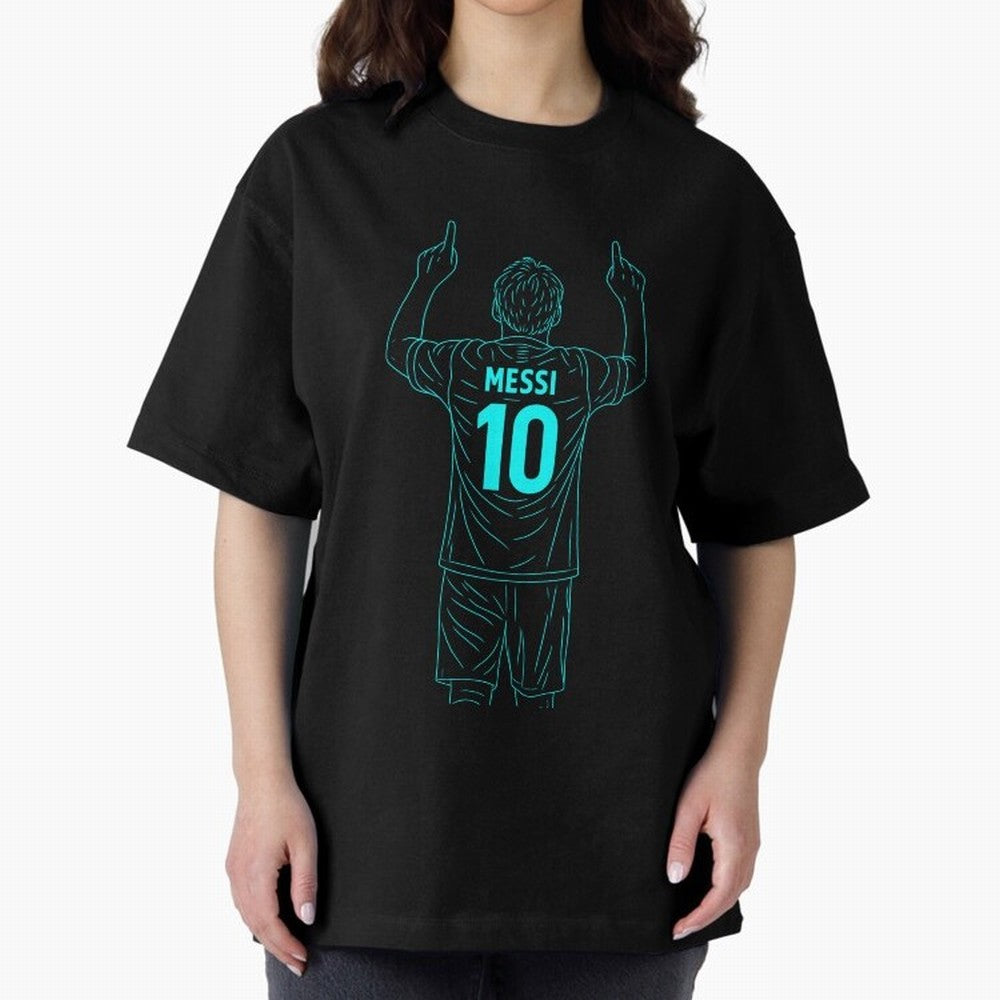 Messi Iconic Celebration Oversized T-Shirt Make Your Look Match FIFA World Cup 2026 USA Canada Mexico Spirit, Driven by Argentina and Brazil, Mbappe and Neymar, Football Passion, Legendary Performances, Festival Vibes and Supporter Community; Great