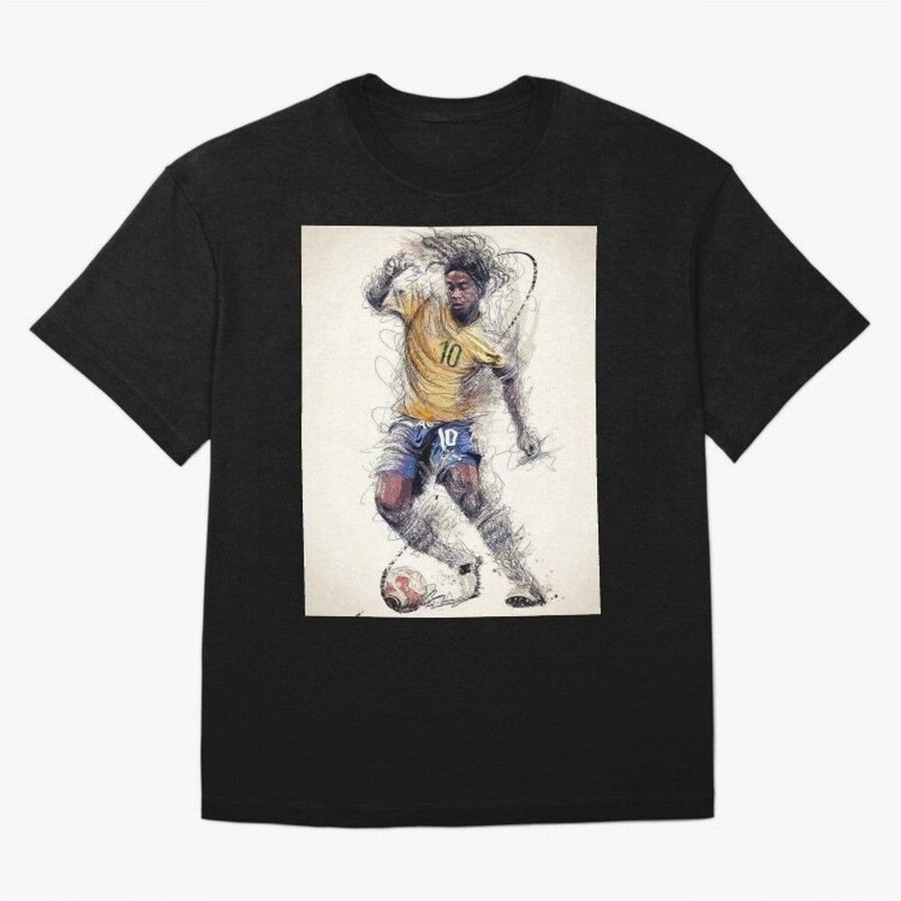 Ronaldinho Classic T-Shirt Build the FIFA World Cup 2026 USA Canada Mexico Journey through Messi, Neymar and Mbappe Highlights, England and Germany Pride, Game Day Rituals, Football Legends, Country Pride and the Road to the Final; Ideal for Fans