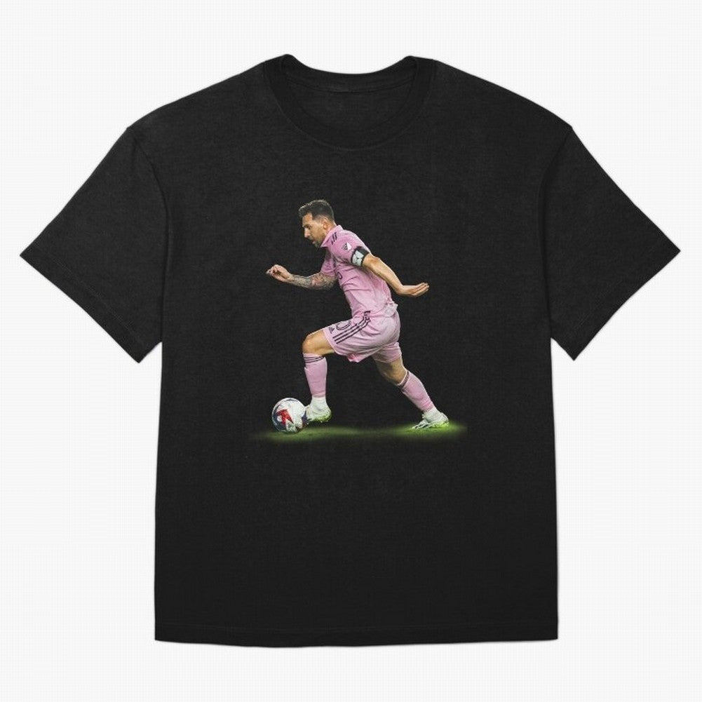 Messi Inter Miami Soccer Art ¨C Football Legend in Pink Jersey Classic T-Shirt Bring Stadium Energy to Global Football Passion for FIFA World Cup 2026 Group Stage, Connected to Neymar, Haaland and Cristiano Ronaldo, Brazil, Football Passion,