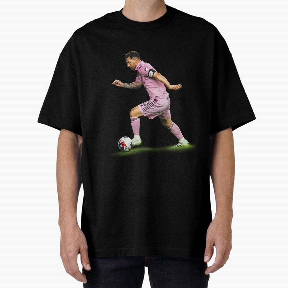 Messi Inter Miami Soccer Art ¨C Football Legend in Pink Jersey Classic T-Shirt Bring Stadium Energy to Global Football Passion for FIFA World Cup 2026 Group Stage, Connected to Neymar, Haaland and Cristiano Ronaldo, Brazil, Football Passion,