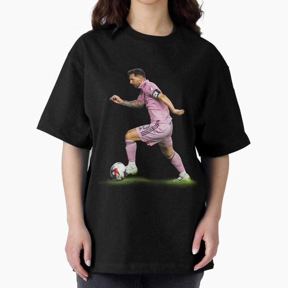 Messi Inter Miami Soccer Art ¨C Football Legend in Pink Jersey Classic T-Shirt Bring Stadium Energy to Global Football Passion for FIFA World Cup 2026 Group Stage, Connected to Neymar, Haaland and Cristiano Ronaldo, Brazil, Football Passion,