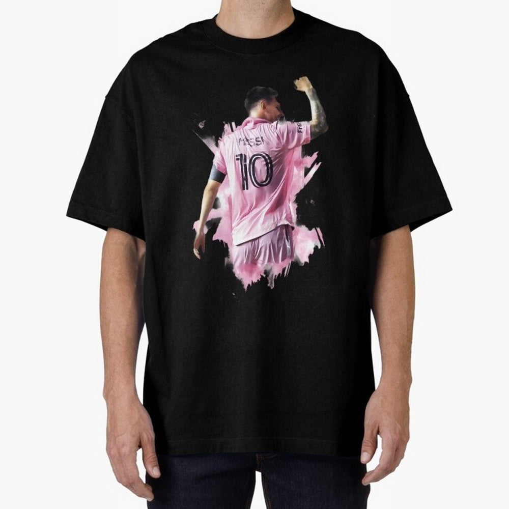Messi Inter Miami Celebration Art ¨C Football Legend in Pink Jersey Classic T-Shirt Show Championship Spirit for FIFA World Cup 2026 Group Stage Inspired by Cristiano Ronaldo, England and Germany Energy, Worldwide Fan Energy, Dramatic Goals,