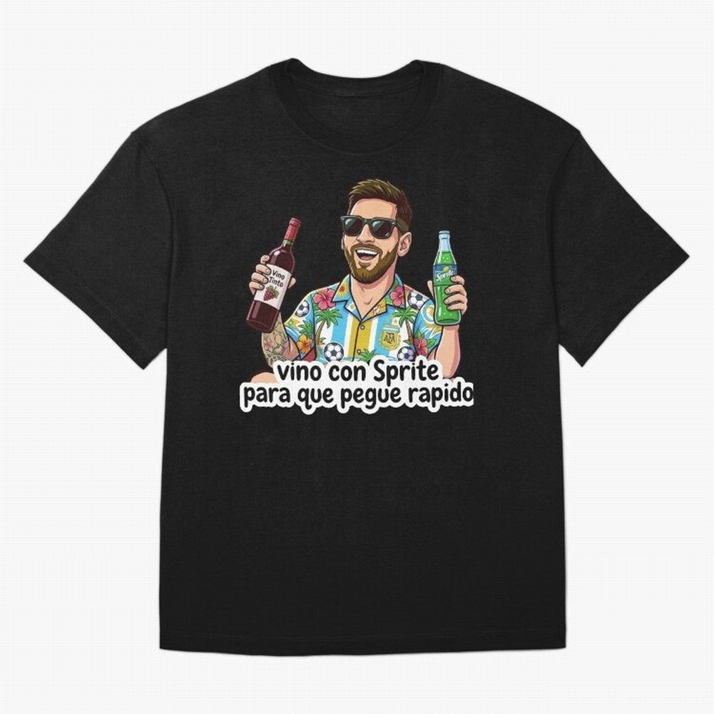 Messi came with a sprite so he could hit fast. Classic T-Shirt Support FIFA World Cup 2026 Spirit, Connected to France and Portugal, Neymar, Haaland and Cristiano Ronaldo, Soccer Culture, Superstar Moments, National Team Dreams and Competitive