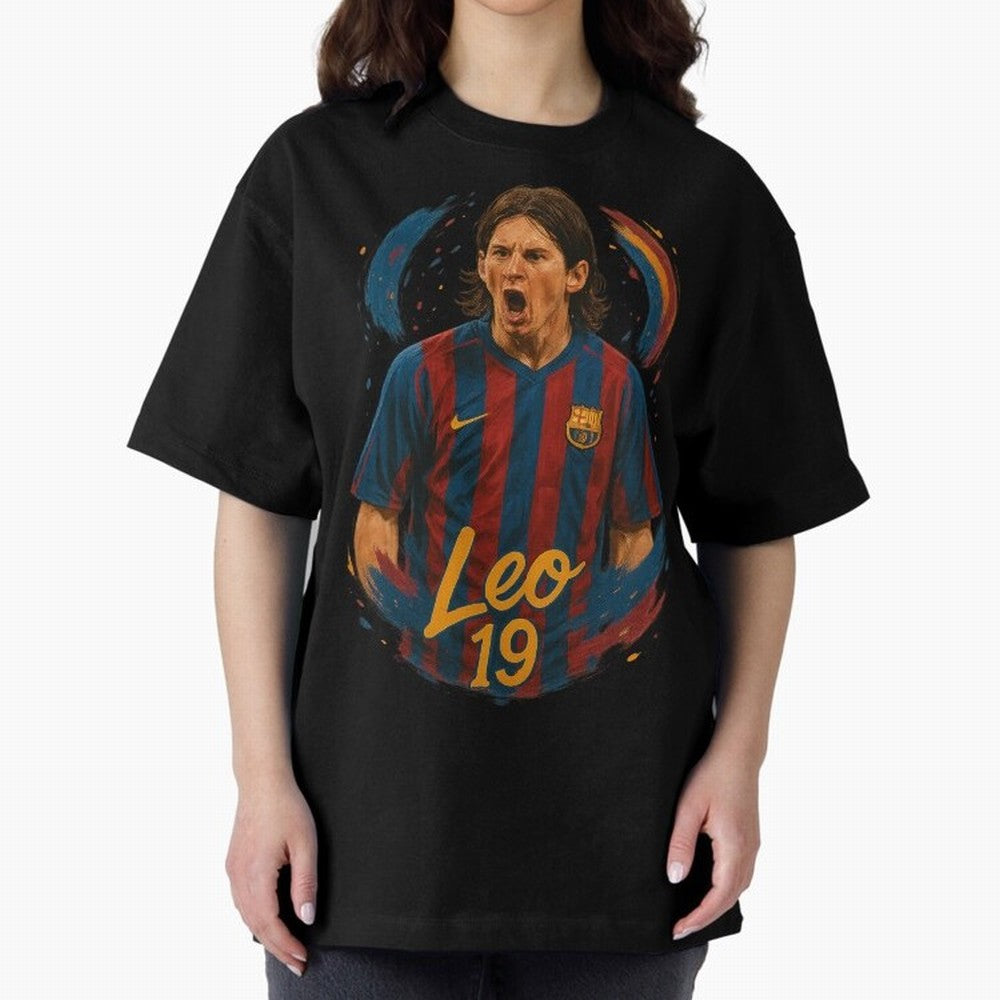 Young Messi Barcelona Art ¨C Rising Legend in Number 19 Tribute	 Classic T-Shirt Refresh FIFA World Cup 2026 Group Stage Spirit, with Germany, Cristiano Ronaldo, Haaland and CR7, Championship Spirit, Famous Goals, Roaring Crowds and International