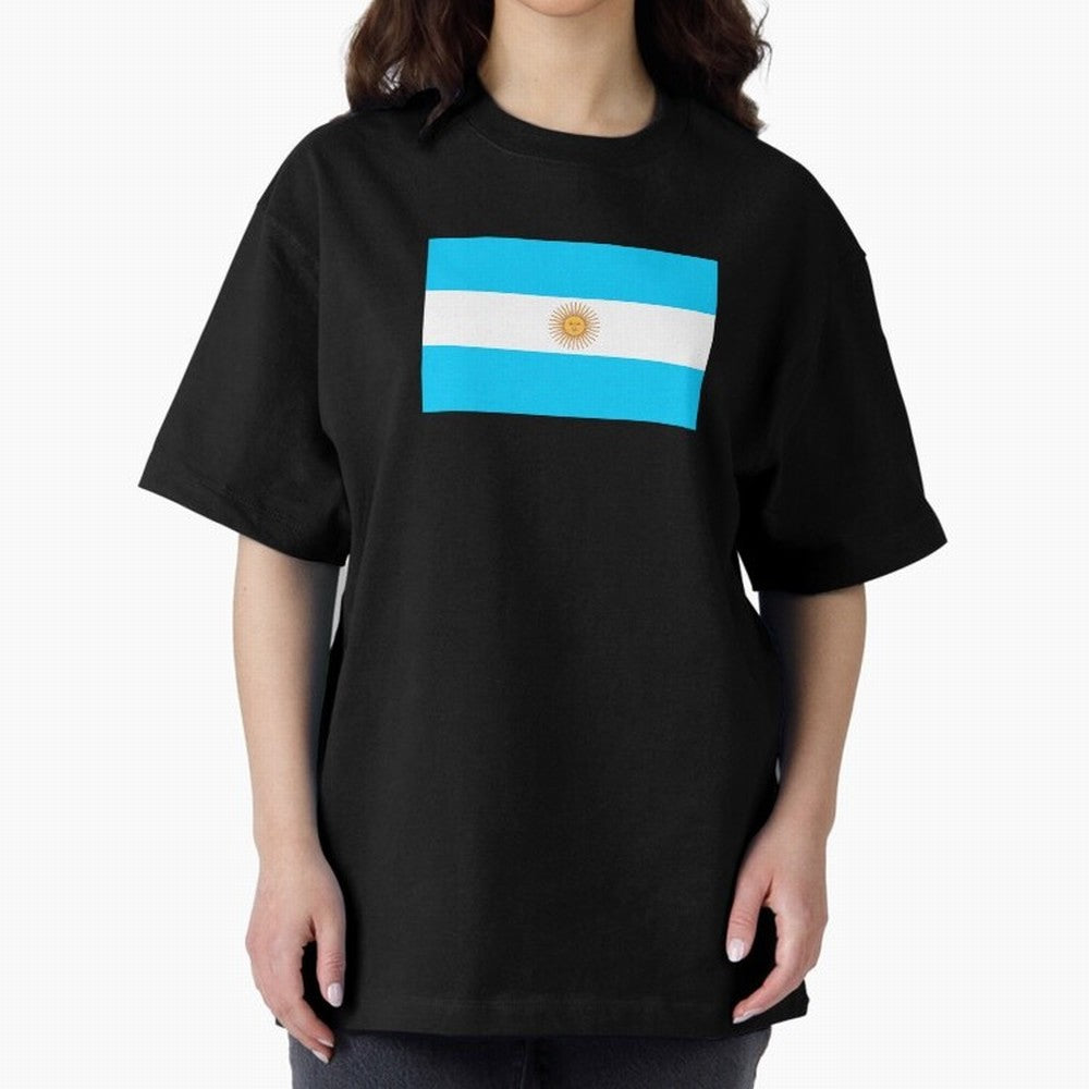 ARGENTINA Oversized T-Shirt Bring International Match Energy to Match Day Hype around FIFA World Cup 2026, Messi, CR7 and Mbappe, Portugal, Spain and Germany, Classic Soccer Heritage, Championship Pressure, Fan Loyalty and International Pride;