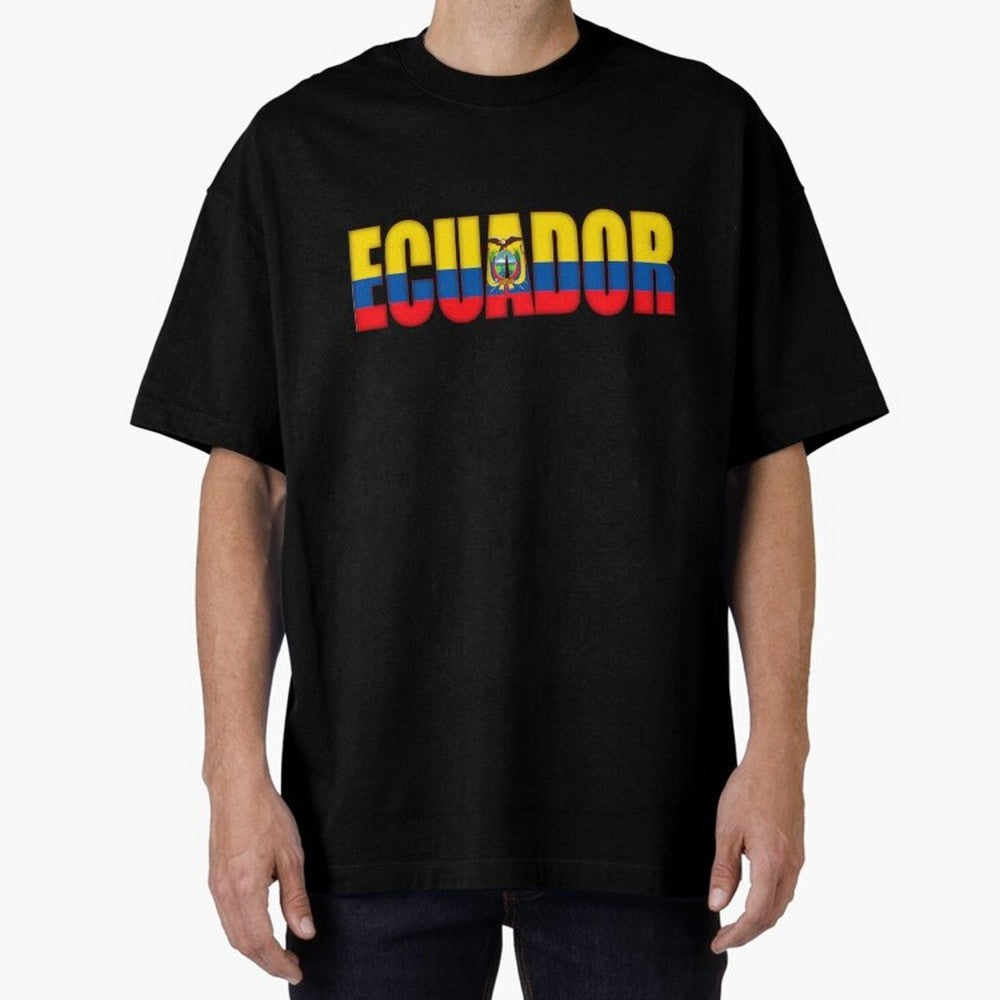 Ecuador Flag Classic T-Shirt Stand Proud for Match Day Hype around FIFA World Cup 2026 Group Stage, Messi and Cristiano Ronaldo, Argentina, France and Brazil, Football Festival Excitement, Trophy Ambitions, Country Rivalries and Star Player Buzz;