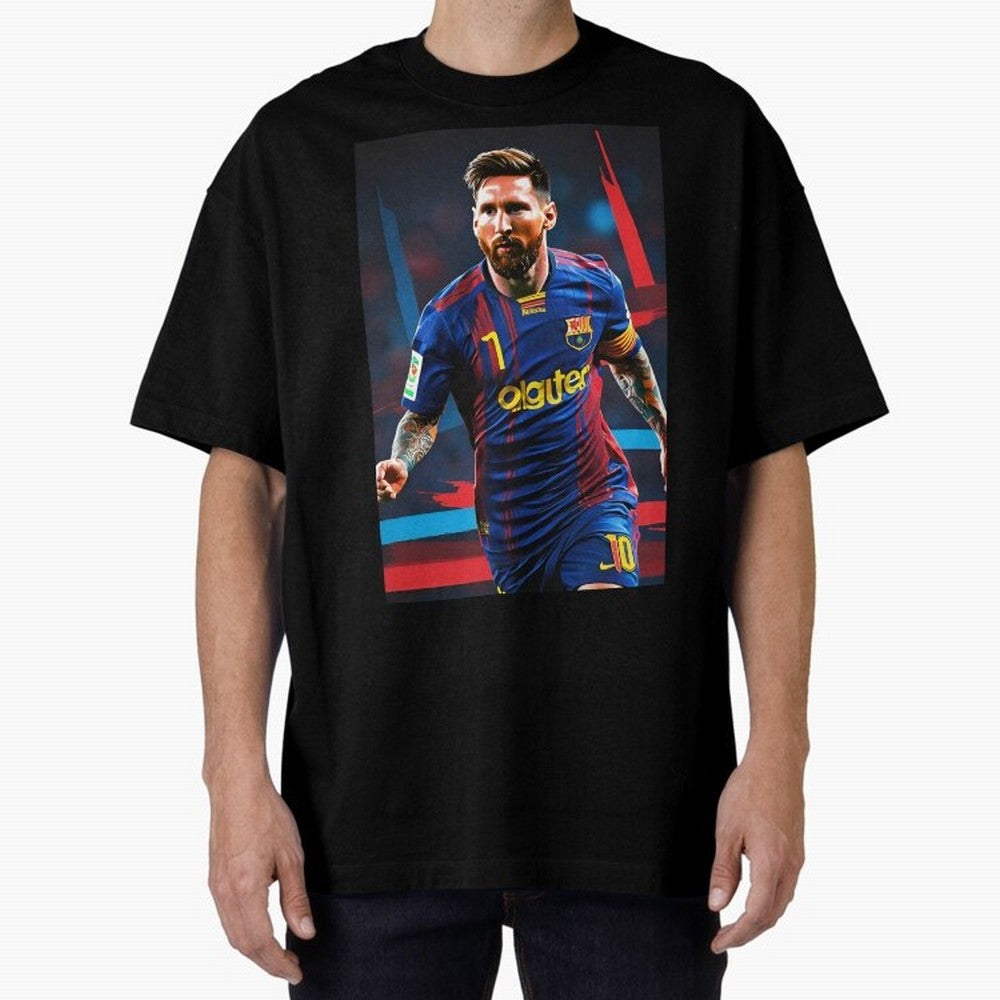 Messi.fcb Oversized T-Shirt Live for the Drama of FIFA World Cup 2026 Group Stage Capturing CR7, Argentina Energy, Football Festival Excitement, Trophy Ambitions, Country Rivalries and Star Player Buzz; Created for Match Day Parties, Soccer Gifts,