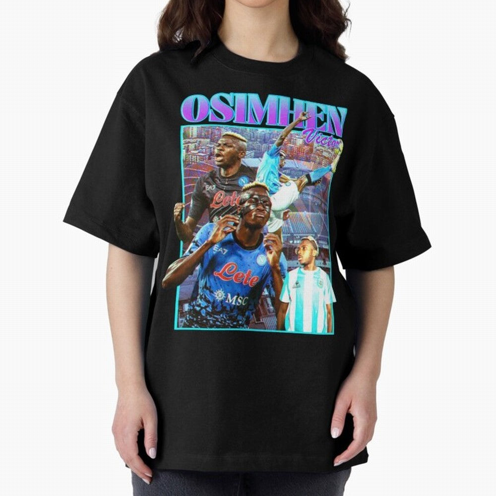 Victor Osimhen Classic T-Shirt Celebrate Unforgettable Nights in Global Football Passion for FIFA World Cup 2026 Group Stage, Inspired by Mbappe and Neymar, France and Portugal, Football Passion, Legendary Performances, Festival Vibes and Supporter