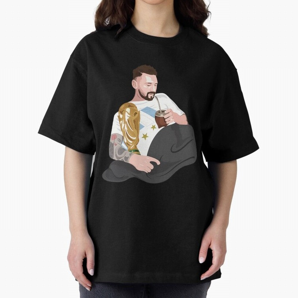 Messi with the World Cup and drinking mate Classic T-Shirt Keep Football History Alive during the FIFA World Cup 2026 USA Canada Mexico Journey through Neymar, Haaland and Cristiano Ronaldo Highlights, Argentina and Brazil Pride, Stadium Chants,