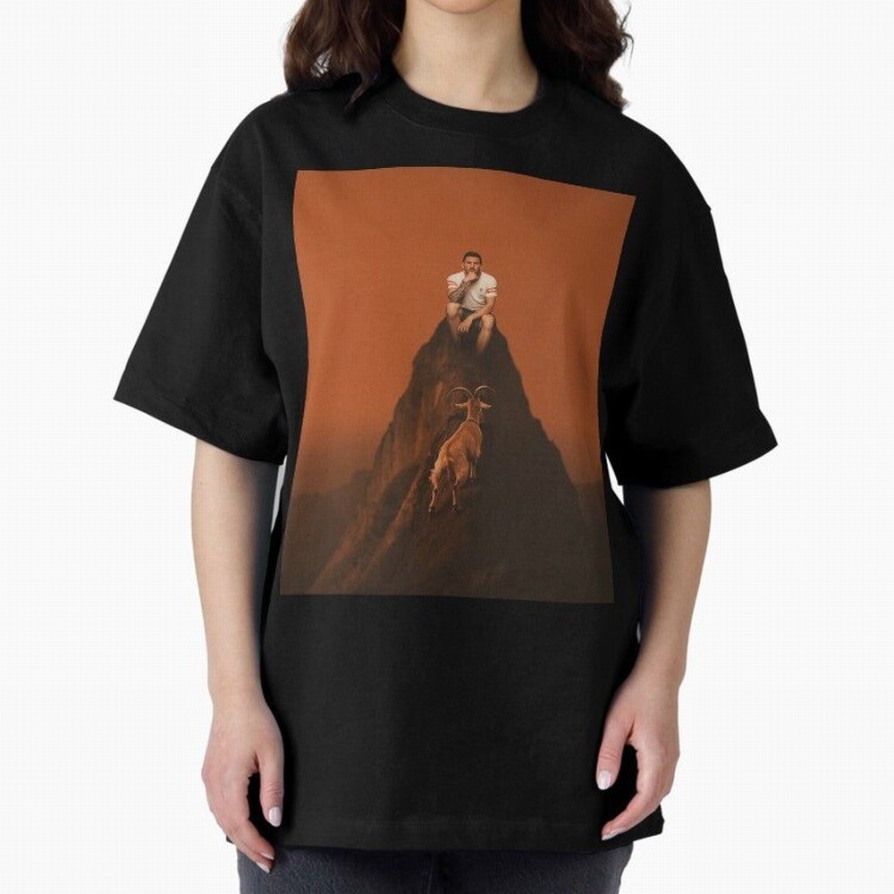 Goat messi football sunset Oversized T-Shirt Feel the Heartbeat of FIFA World Cup 2026 Highlighting Haaland, Spain and Netherlands Energy, Global Supporter Spirit, Legendary Goals, National Colors and Tournament Celebration; Made for Collectors Who
